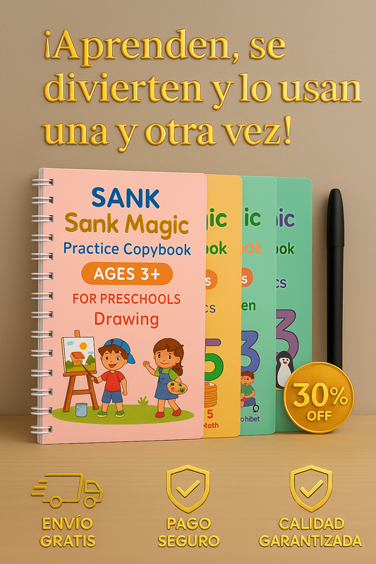 Set 4 Libros Didactico