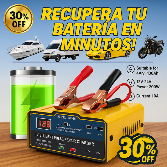 MAXPOWER ULTRA 12V-24V™ Cargador de batería profesional