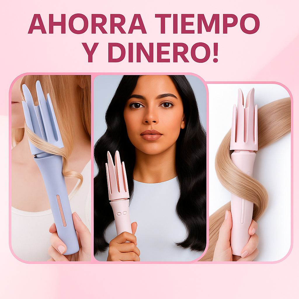 Rizador giratorio automático + Cosmetiquera